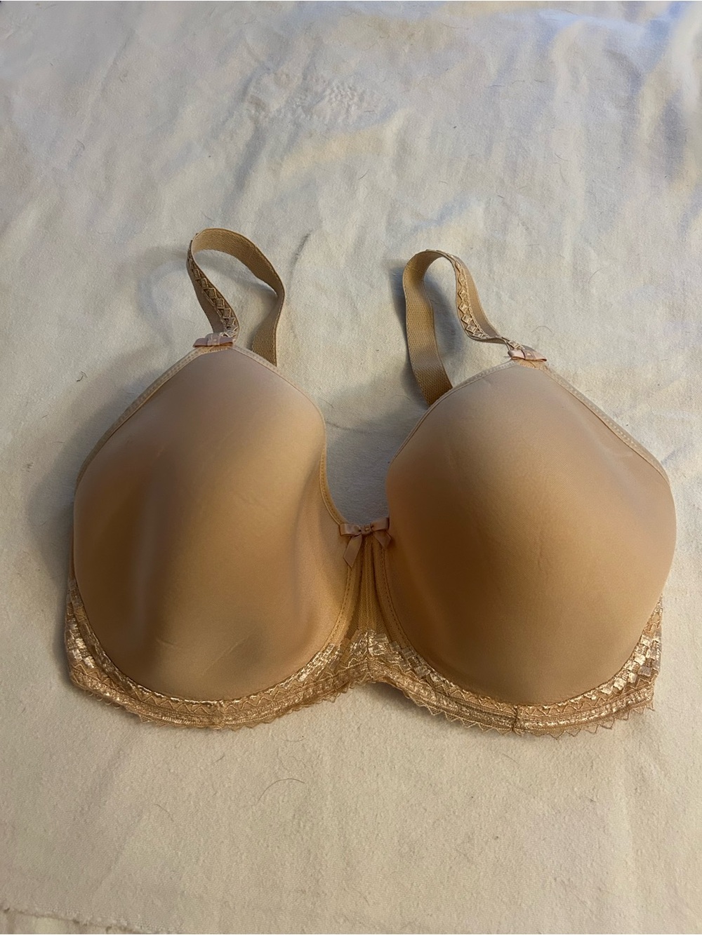 Fantasie Beige/Nude Full-Coverage Molded Bra with Lace 30j